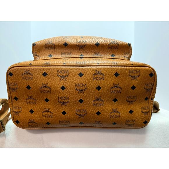 MCM Large Stark Studded Backpack Visetos Canvas | Cognac | Large | Authentic COA main image 5